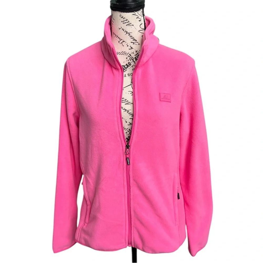 New Balance Women's Bright Pink Fleece Jacket